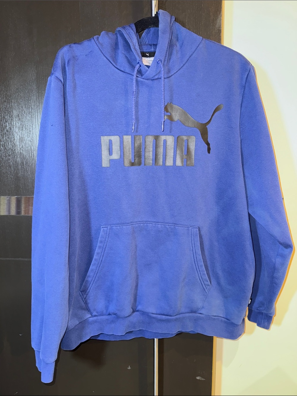 Puma Men's Royal Blue Crewneck Hoodie with Logo